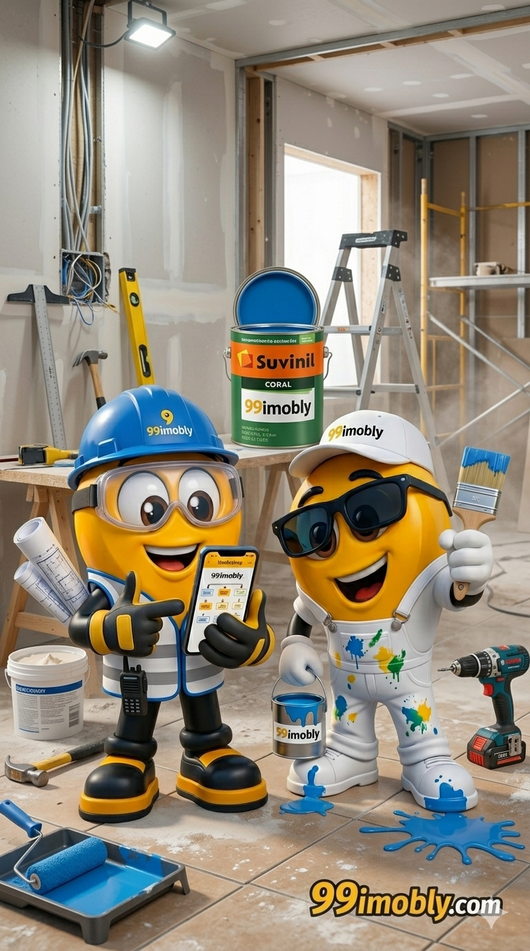 Sala de estar pronta de apartamento projetado na planta .


